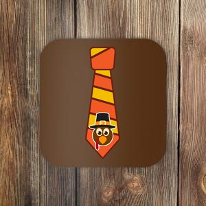 Funny Thanksgiving Tie Turkey Coaster