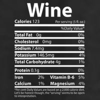 Funny Thanksgiving Wine Nutritional Values 7 Panel Mesh Trucker Snapback Hat