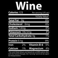 Funny Thanksgiving Wine Nutritional Values Apron