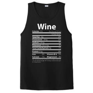 Funny Thanksgiving Wine Nutritional Values PosiCharge Competitor Tank