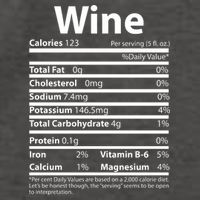 Funny Thanksgiving Wine Nutritional Values Vector Backpack