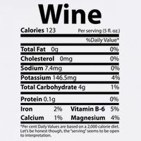 Funny Thanksgiving Wine Nutritional Values Garment-Dyed Sweatshirt