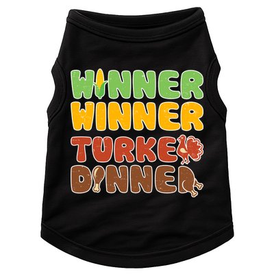 Funny Thanksgiving Winner Winner Turkey Dinner  Doggie Tank
