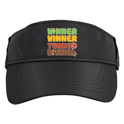 Funny Thanksgiving Winner Winner Turkey Dinner  Adult Drive Performance Visor