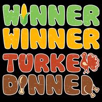 Funny Thanksgiving Winner Winner Turkey Dinner  Drawstring Bag