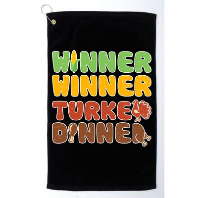 Funny Thanksgiving Winner Winner Turkey Dinner  Golf Towel