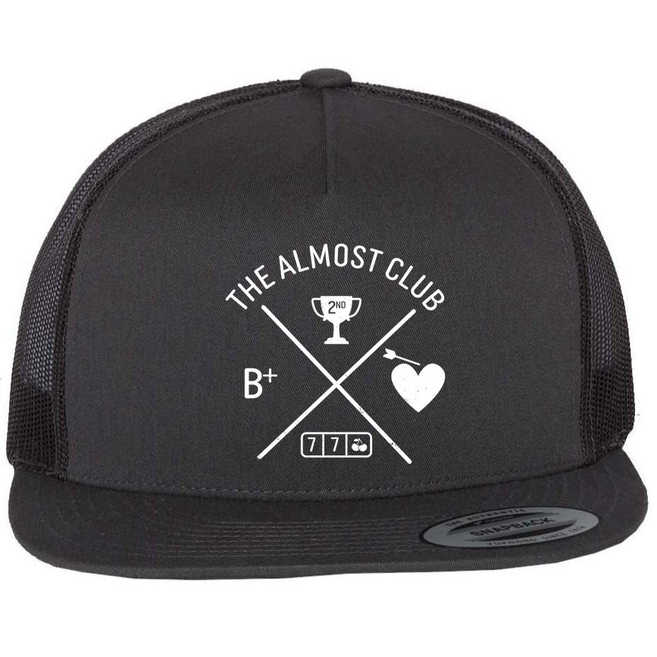 Funny The Almost Club Flat Bill Trucker Hat