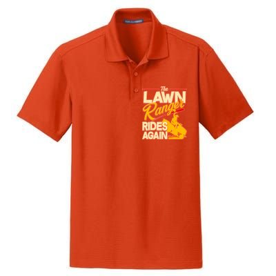 Funny The Lawn Ranger Rides Again Dry Zone Grid Polo