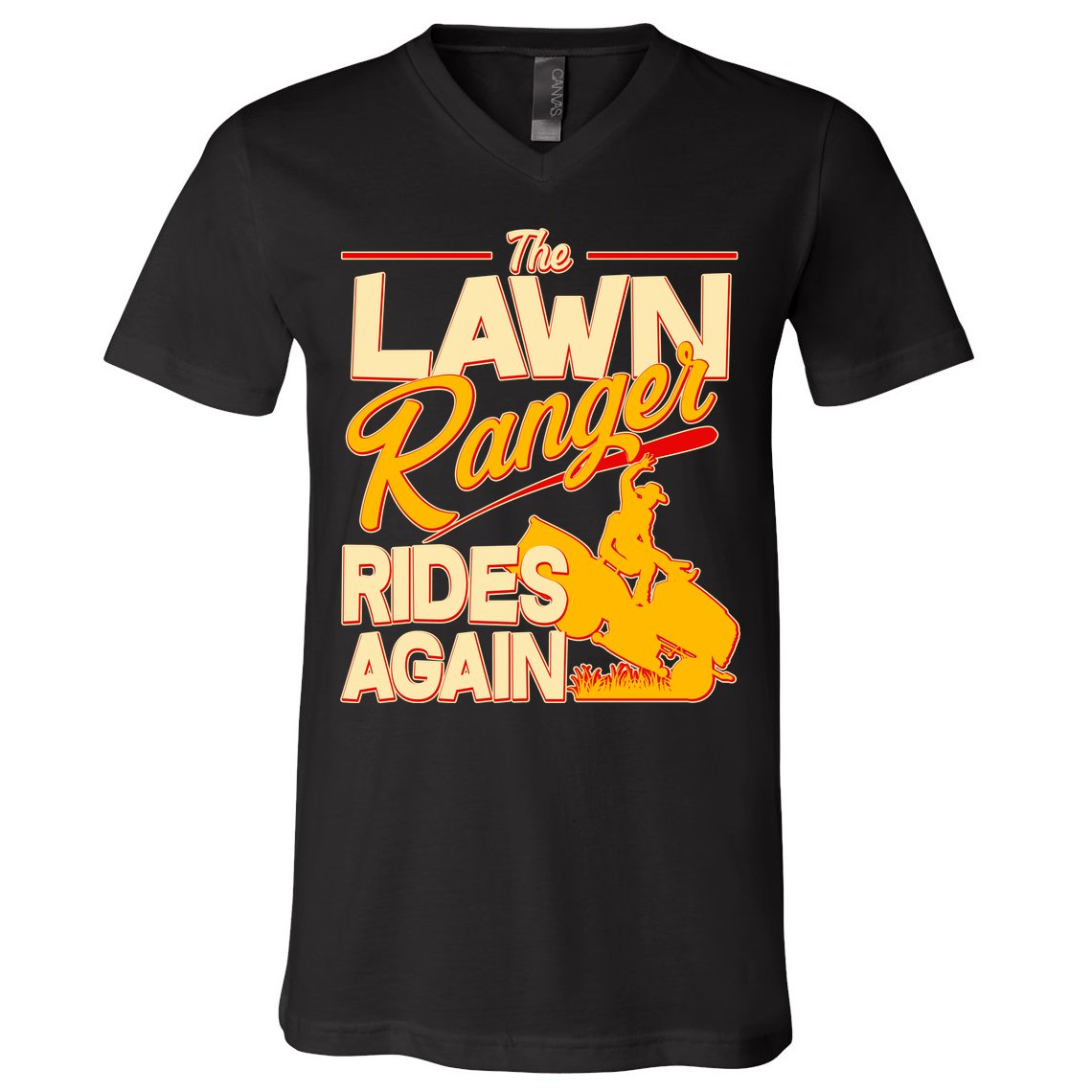 Funny The Lawn Ranger Rides Again V-Neck T-Shirt