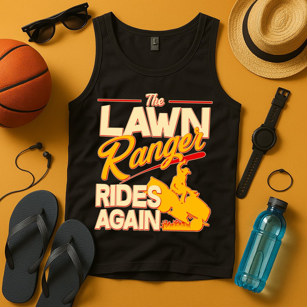 Funny The Lawn Ranger Rides Again Tank Top
