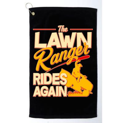 Funny The Lawn Ranger Rides Again Golf Towel