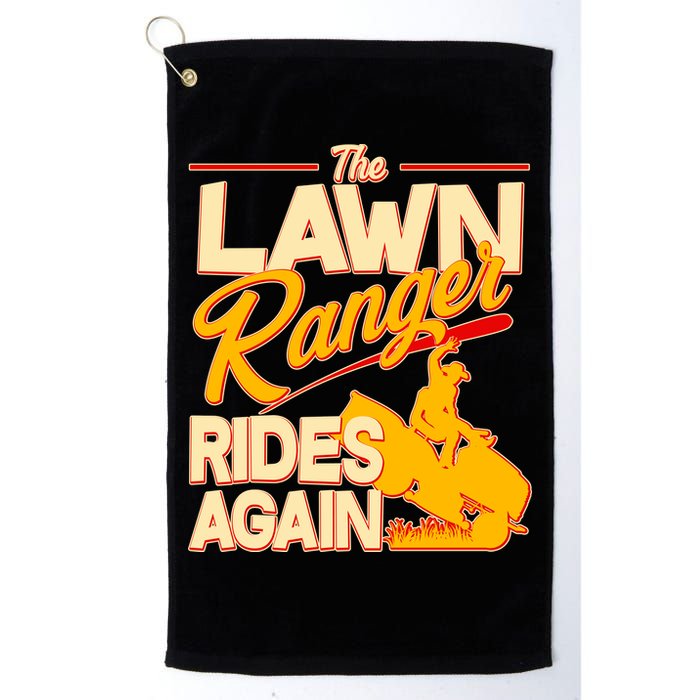 Funny The Lawn Ranger Rides Again Golf Towel