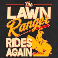 Funny The Lawn Ranger Rides Again Golf Towel