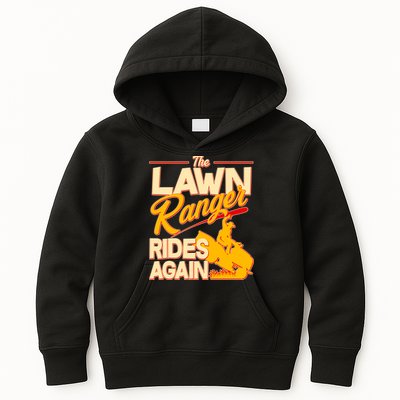 Funny The Lawn Ranger Rides Again Kids Hoodie