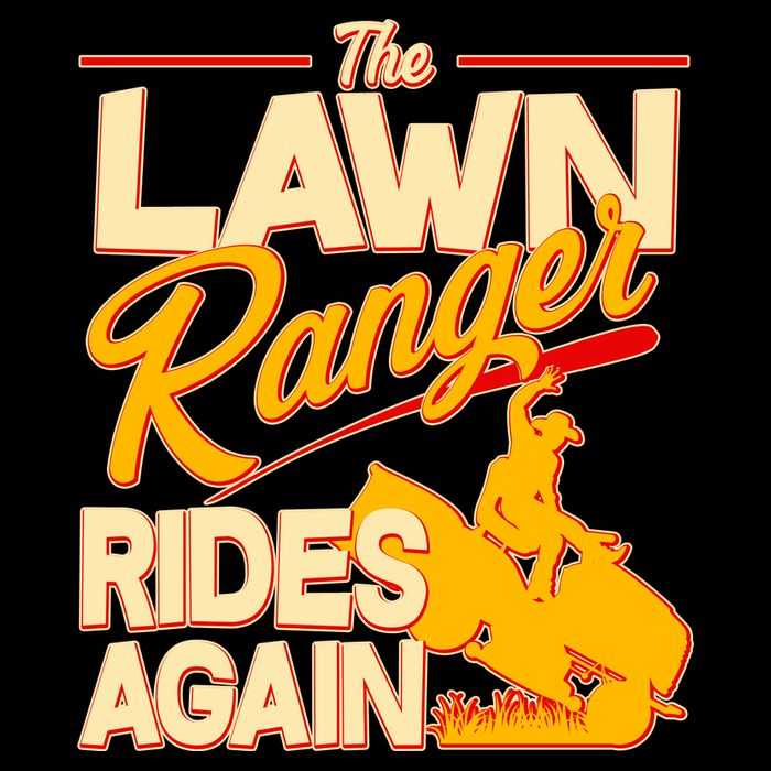 Funny The Lawn Ranger Rides Again Kids T-Shirt