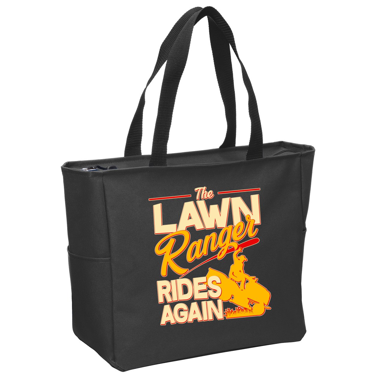 Funny The Lawn Ranger Rides Again Zip Tote Bag