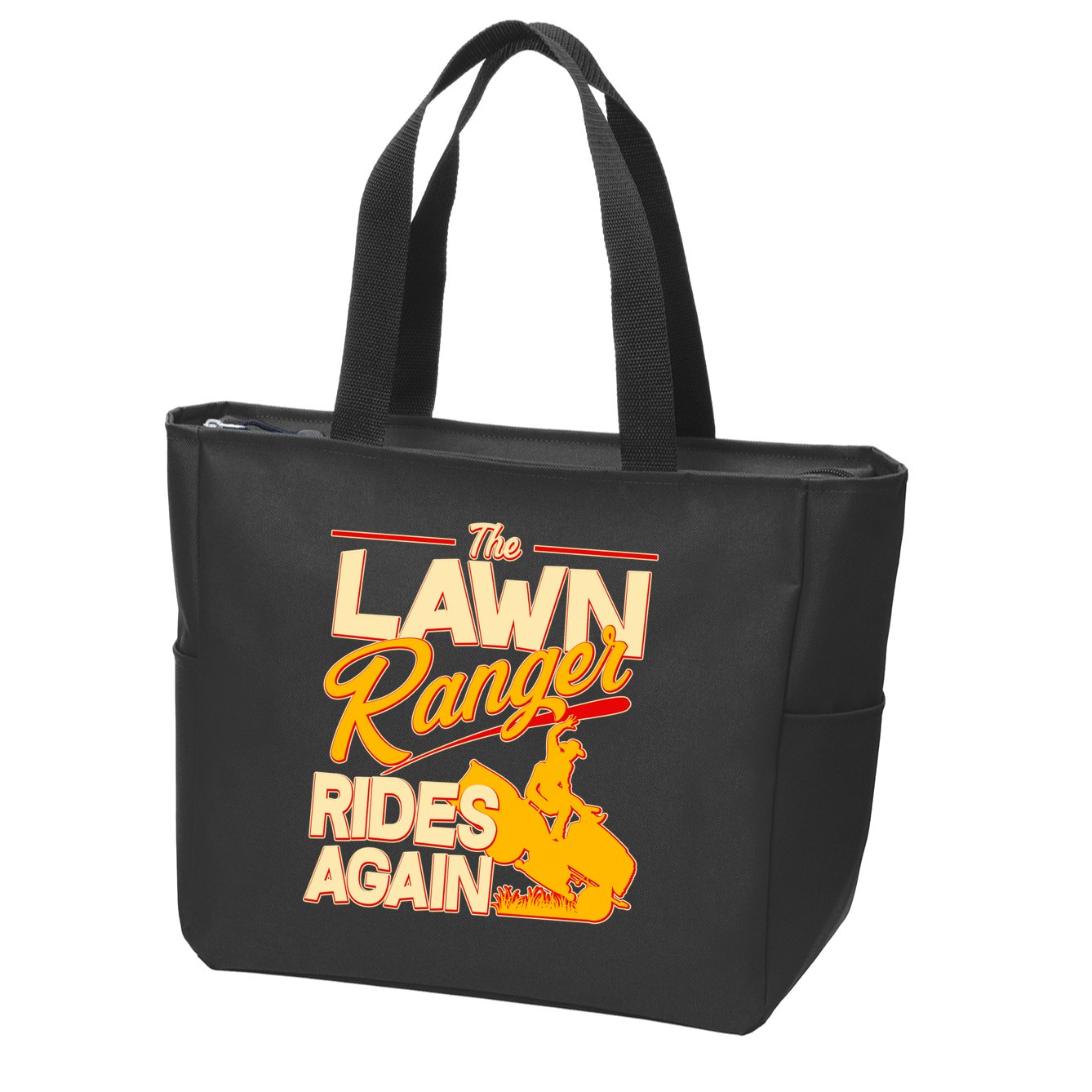 Funny The Lawn Ranger Rides Again Zip Tote Bag