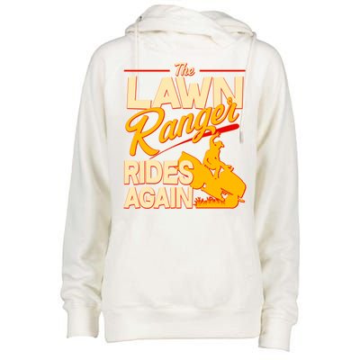 Funny The Lawn Ranger Rides Again Womens Funnel Neck Pullover Hood