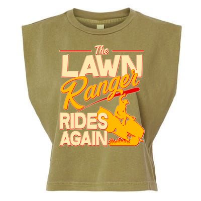 Funny The Lawn Ranger Rides Again Garment-Dyed Women's Muscle Tee