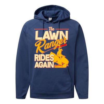 Funny The Lawn Ranger Rides Again Performance Fleece Hoodie