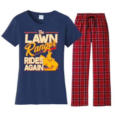 Funny The Lawn Ranger Rides Again Women's Flannel Pajama Set