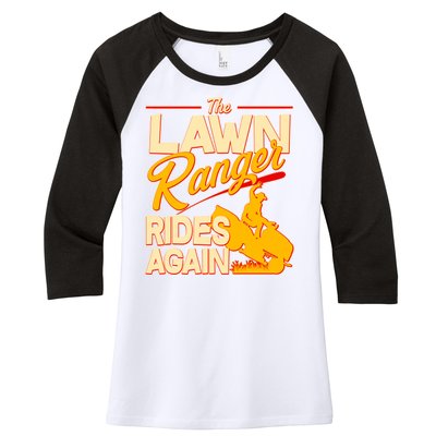 Funny The Lawn Ranger Rides Again Women's Tri-Blend 3/4-Sleeve Raglan Shirt