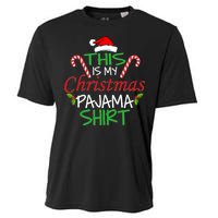 Funny This Is My Christmas Pajama Shirt Cooling Performance Crew T-Shirt