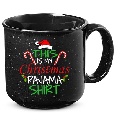 Funny This Is My Christmas Pajama Shirt 15oz Campfire Ceramic Mug
