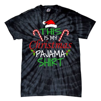 Funny This Is My Christmas Pajama Shirt Tie-Dye T-Shirt