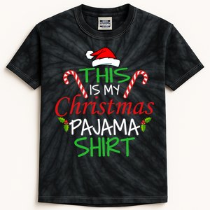 Funny This Is My Christmas Pajama Shirt Kids Tie-Dye T-Shirt