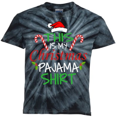 Funny This Is My Christmas Pajama Shirt Kids Tie-Dye T-Shirt