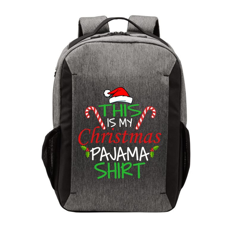 Funny This Is My Christmas Pajama Shirt Vector Backpack
