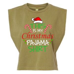 Funny This Is My Christmas Pajama Shirt Garment-Dyed Women's Muscle Tee