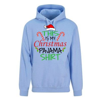 Funny This Is My Christmas Pajama Shirt Unisex Surf Hoodie