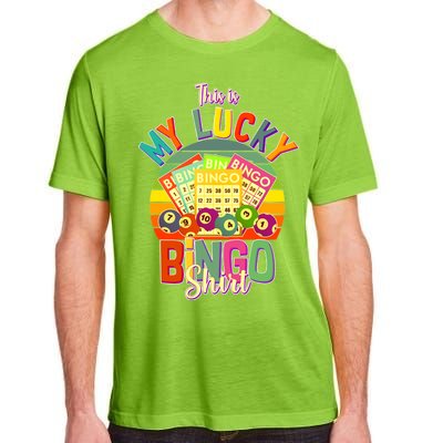 Funny This Is My Lucky Bingo Adult ChromaSoft Performance T-Shirt