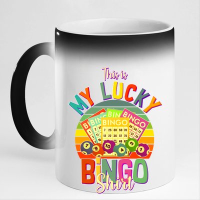 Funny This Is My Lucky Bingo 11oz Black Color Changing Mug