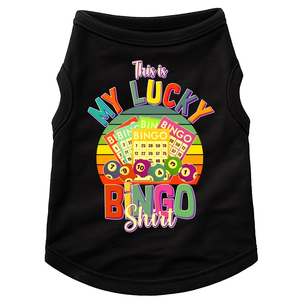 Funny This Is My Lucky Bingo Doggie Tank