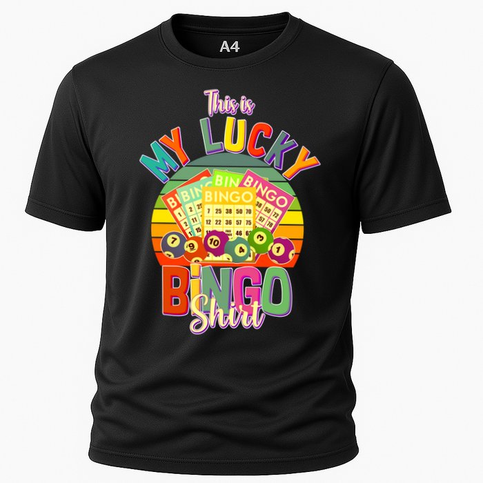 Funny This Is My Lucky Bingo Cooling Performance Crew T-Shirt