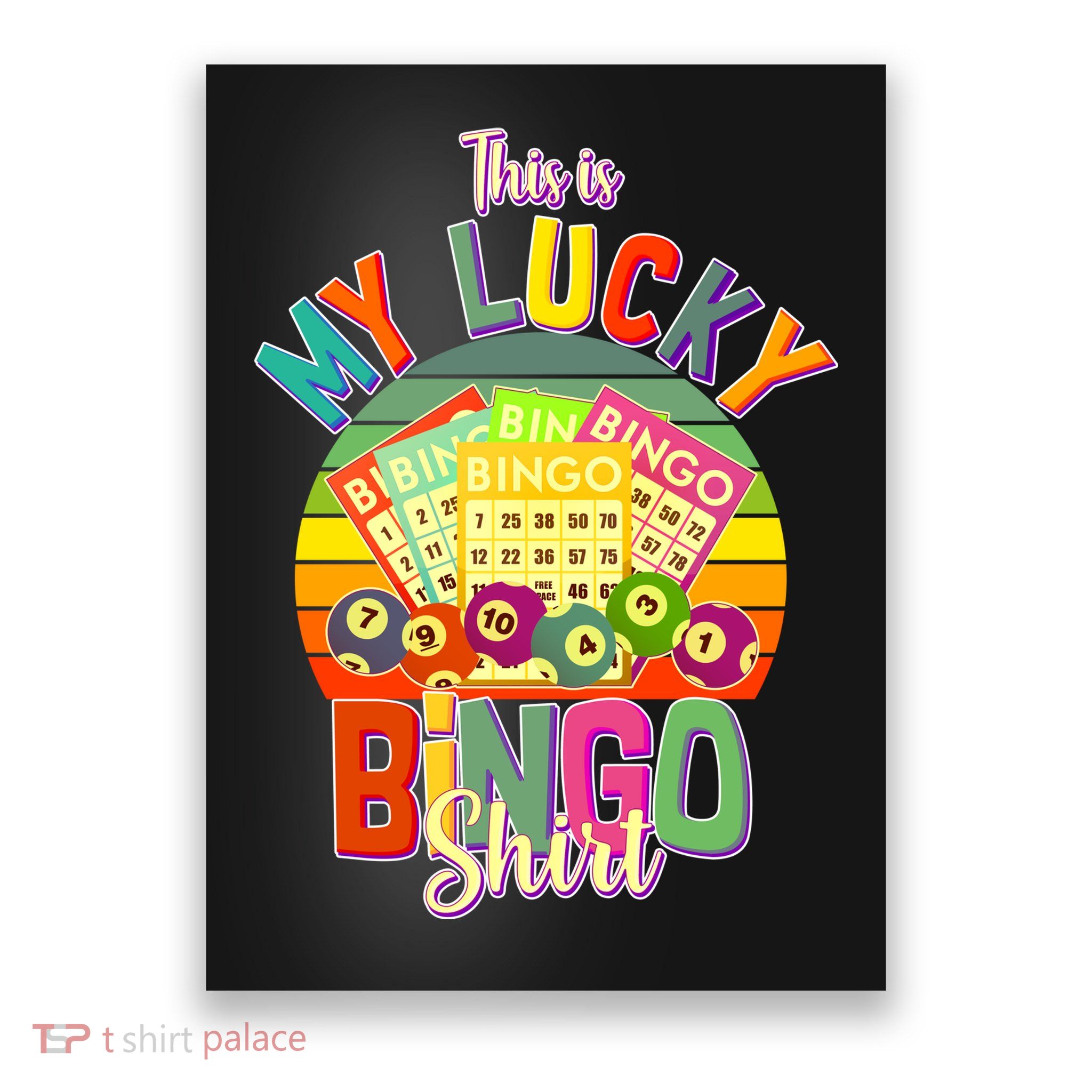 Funny This Is My Lucky Bingo Poster