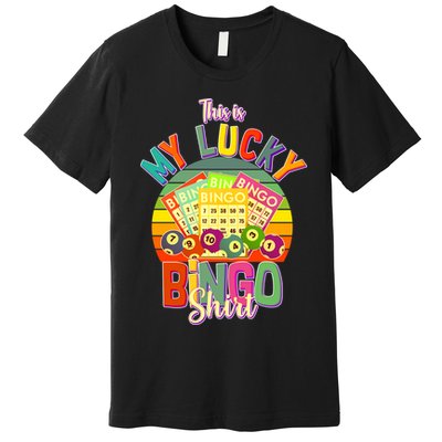 Funny This Is My Lucky Bingo Premium T-Shirt
