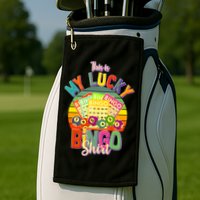 Funny This Is My Lucky Bingo Golf Towel