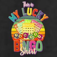 Funny This Is My Lucky Bingo Golf Towel