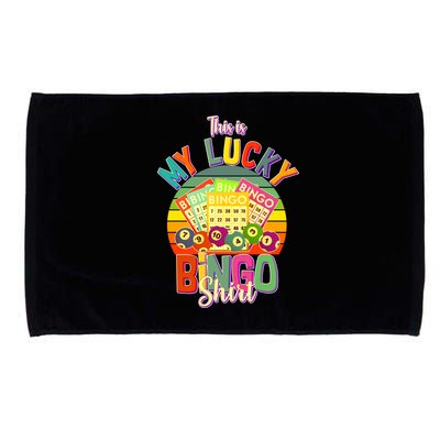 Funny This Is My Lucky Bingo Microfiber Hand Towel