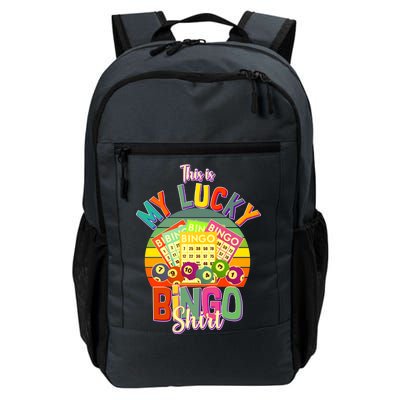 Funny This Is My Lucky Bingo Daily Commute Backpack