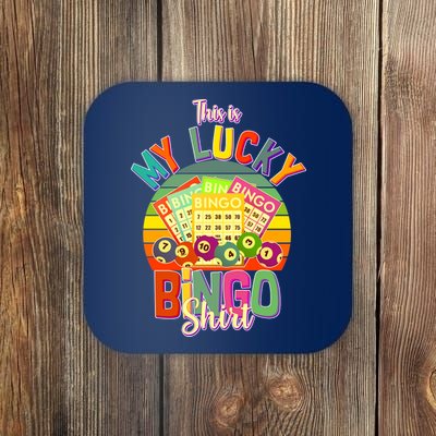 Funny This Is My Lucky Bingo Coaster