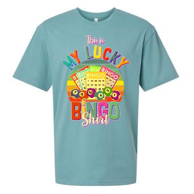 Funny This Is My Lucky Bingo Sueded Cloud Jersey T-Shirt