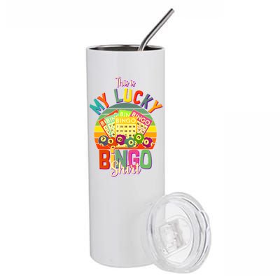 Funny This Is My Lucky Bingo Stainless Steel Tumbler