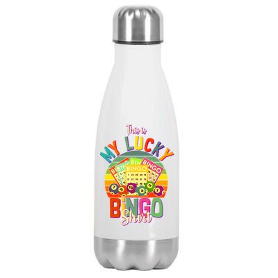 Funny This Is My Lucky Bingo Stainless Steel Insulated Water Bottle