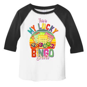 Funny This Is My Lucky Bingo Toddler Fine Jersey T-Shirt