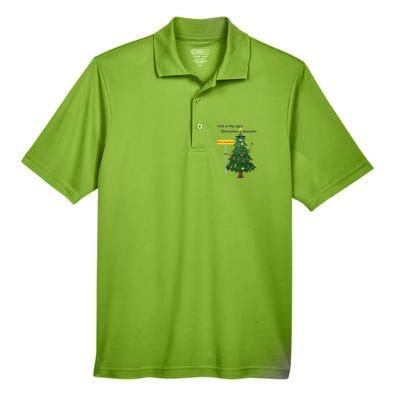 Funny This Is My Ugly Christmas Sweater Men's Origin Performance Pique Polo